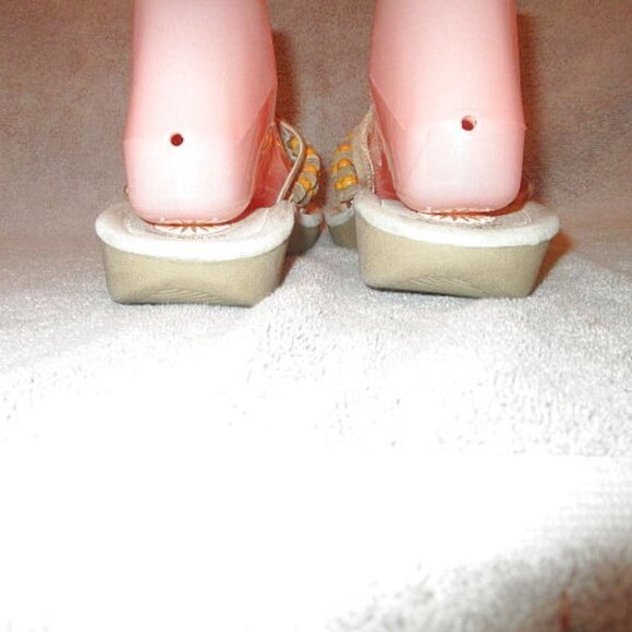Earth BEADED Logan LEATHER Gelron Size 7.5 SANDALS Flip THONG Comfort CUSHION - Picture 11 of 12